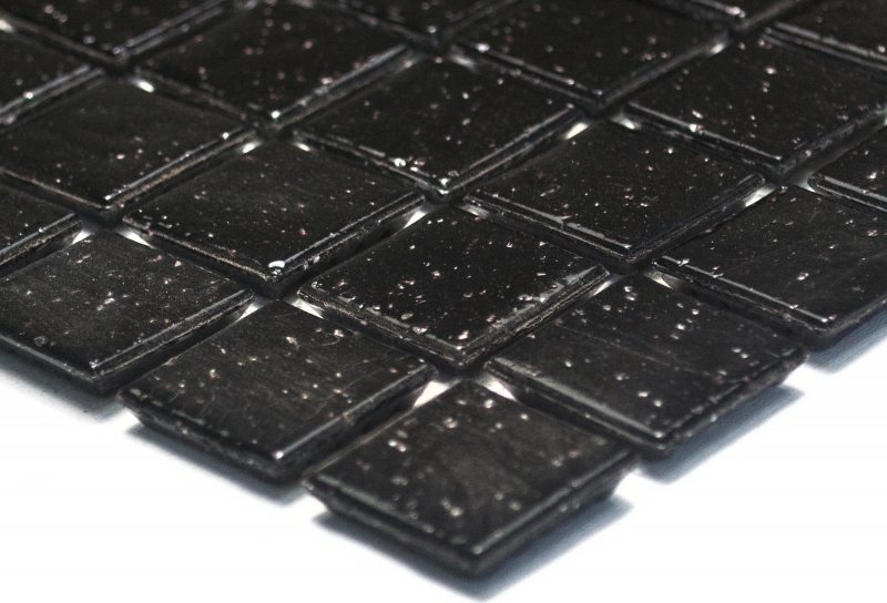 Hand sample mosaic tile glass black wall tile bathroom tile MOS50-0302_m