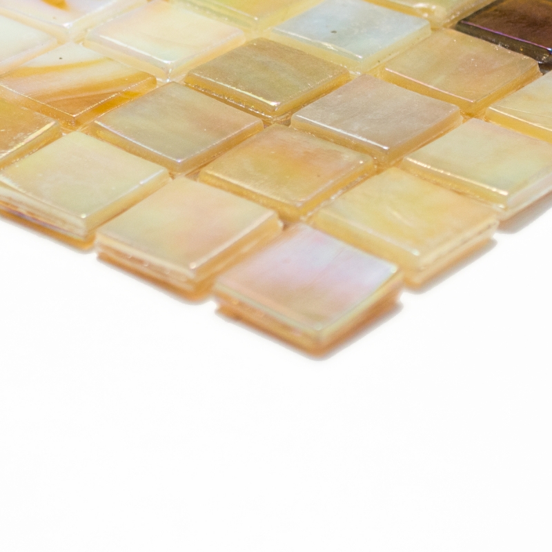Hand sample mosaic tile glass sand-colored wall tile bathroom tile shower splashback tile mirror MOS58-1204_m