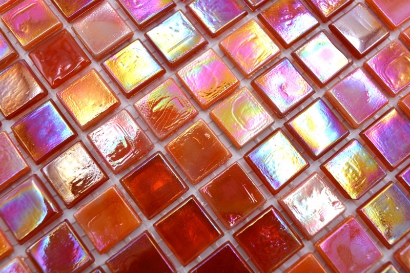 Hand sample mosaic tile glass red wall tile bathroom tile shower splashback tile mirror MOS58-0902_m