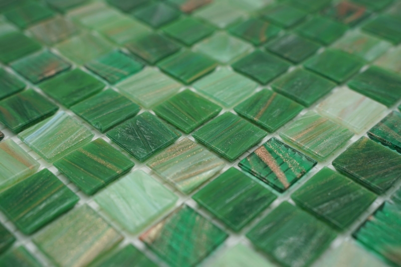 Hand pattern mosaic tile glass gold-silk green wall tile bathroom tile shower splashback tile mirror MOS54-0504_m
