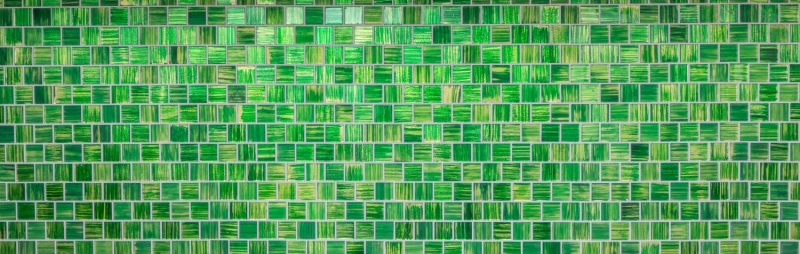 Hand-painted mosaic tile Translucent glass mosaic Crystal structure green clear frosted MOS68-CF43_m