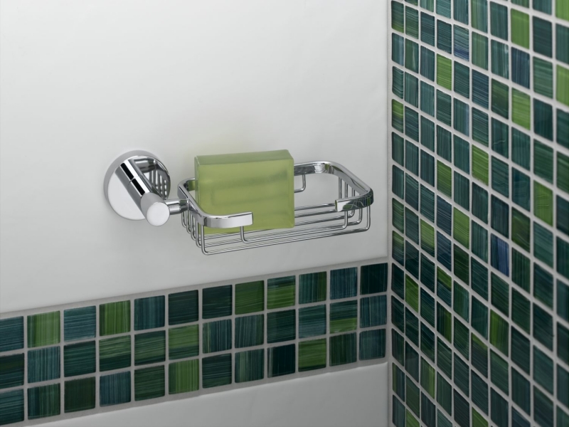 Hand-painted mosaic tile Translucent green glass mosaic Crystal green MOS64-0509_m