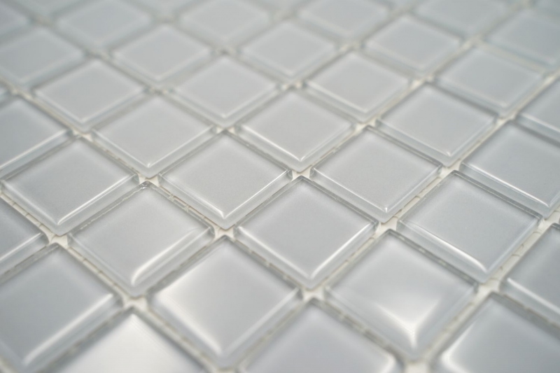Hand-painted mosaic tile translucent gray glass mosaic Crystal light gray BATH WC kitchen WALL MOS60-0204_m
