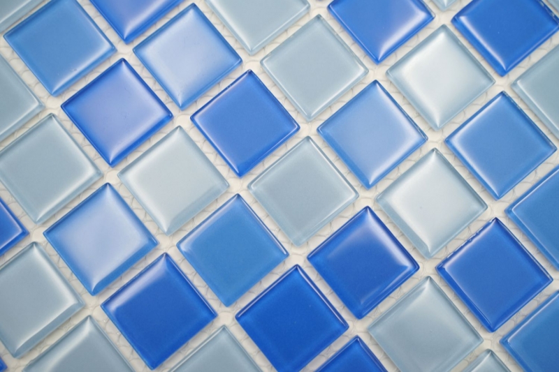 Hand-painted mosaic tile Translucent light blue Glass mosaic Crystal light blue BATH WC Kitchen WALL MOS62-0404_m