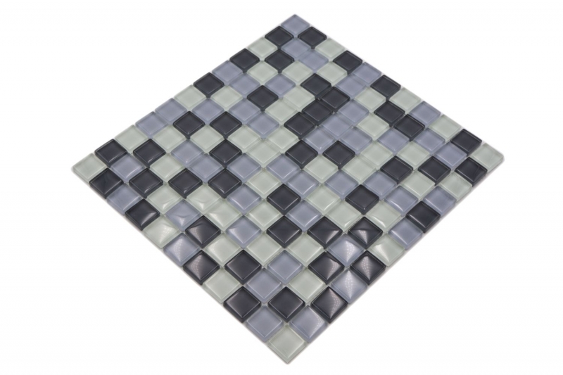 Hand-painted mosaic tile Translucent gray Glass mosaic Crystal gray BATH WC Kitchen WALL MOS72-0204_m