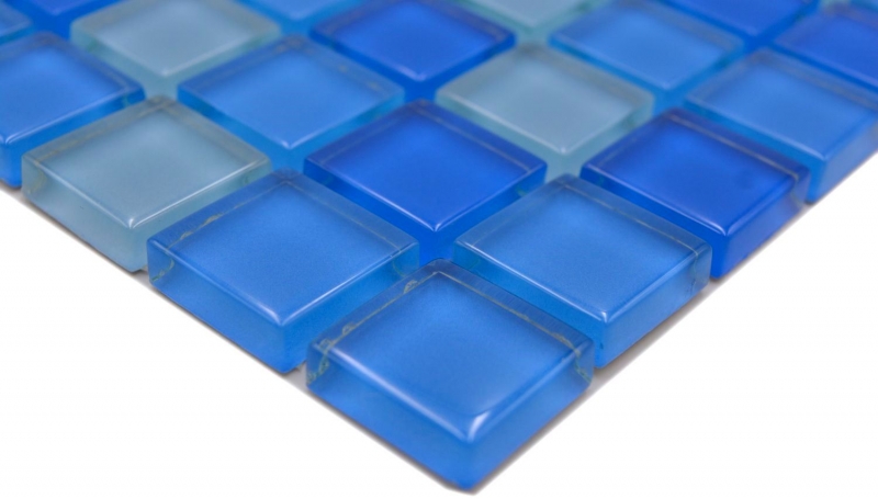 Hand-painted mosaic tile Translucent light blue Glass mosaic Crystal light blue BATH WC Kitchen WALL MOS72-0406_m