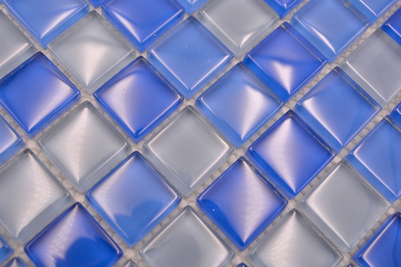 Hand-painted mosaic tile Translucent light blue Glass mosaic Crystal light blue BATH WC Kitchen WALL MOS72-0406_m