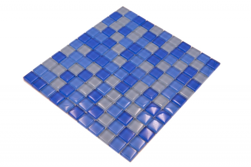 Hand-painted mosaic tile Translucent light blue Glass mosaic Crystal light blue BATH WC Kitchen WALL MOS72-0406_m