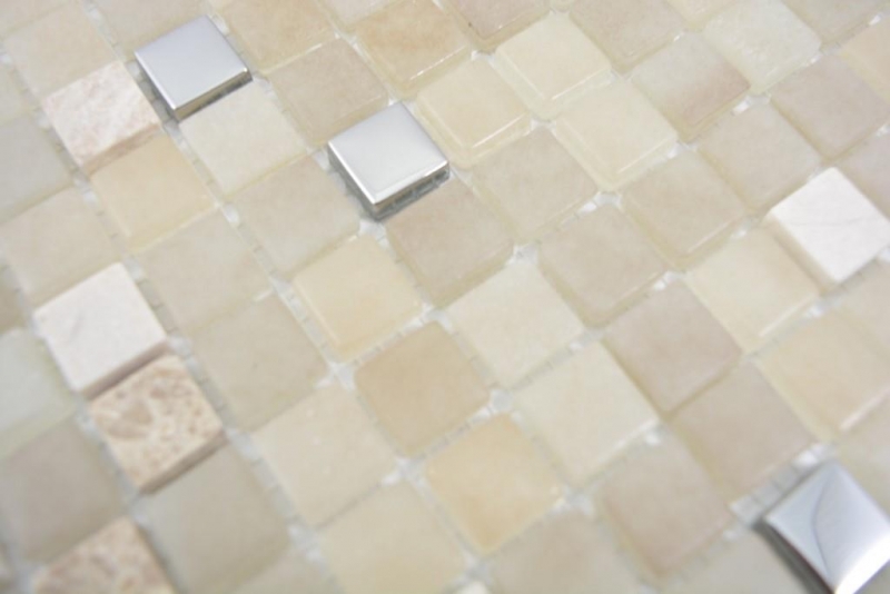 Hand-painted mosaic tile translucent stone white SILK BATHROOM WC KITCHEN WALL MOS91-0214_m