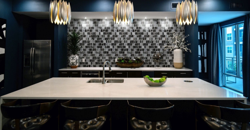 Hand-painted mosaic tile Translucent gray black Multiformat glass mosaic Crystal stone EP gray black MOS88-0210_m