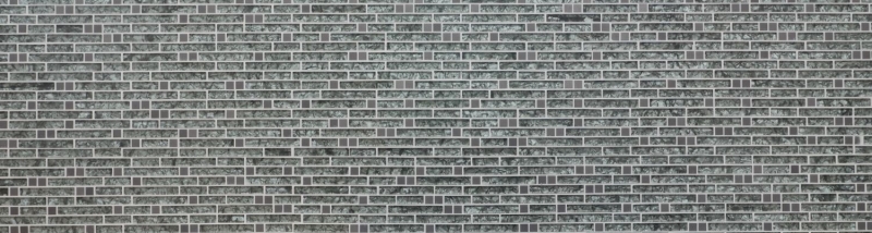 Hand sample mosaic tile Tile mirror translucent stainless steel green-grey composite glass mosaic Crystal steel stone green-grey MOS87-MV728_m