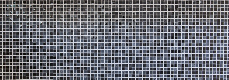 Hand-painted mosaic tile Tile backsplash Translucent dark gray black Glass mosaic Crystal stone Relief dark gray black MOS83-HQ19_m