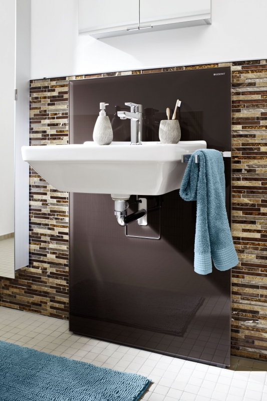 Hand-painted mosaic tile Tile backsplash Translucent beige brown Composite glass mosaic Crystal marble beige brown MOS86-1302_m