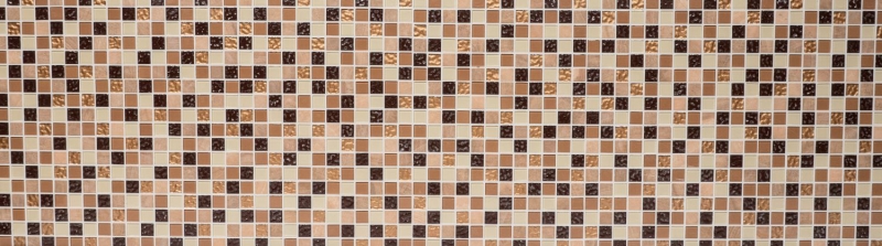 Hand-painted mosaic tile Tile backsplash Translucent beige brown Glass mosaic Crystal stone beige brown MOS92-1206_m
