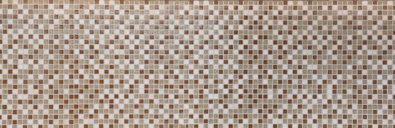 Hand-painted mosaic tile Tile backsplash Translucent beige Glass mosaic Crystal stone beige MOS92-1204_m