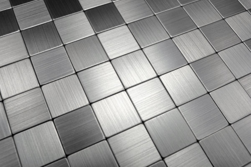 Hand sample mosaic tile tile mirror self-adhesive aluminum silver metal metal MOS200-22M25_m