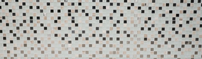 Hand pattern mosaic tile Tile mirror self-adhesive Translucent stone Stainless steel white Glass mosaic Crystal stone Steel white Glass MOS200-4CM32_m