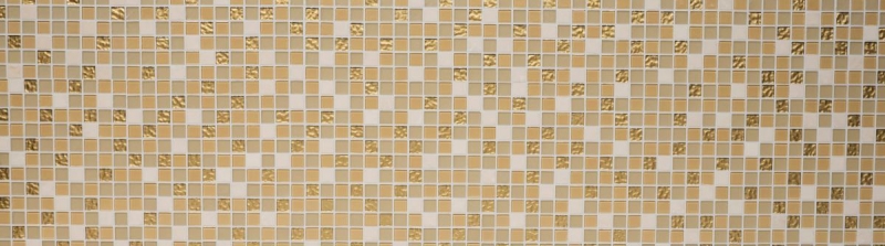 Hand sample mosaic tile Tile backsplash self-adhesive Translucent stone white gold Glass mosaic Crystal stone white matt gold MOS200-4M362_m