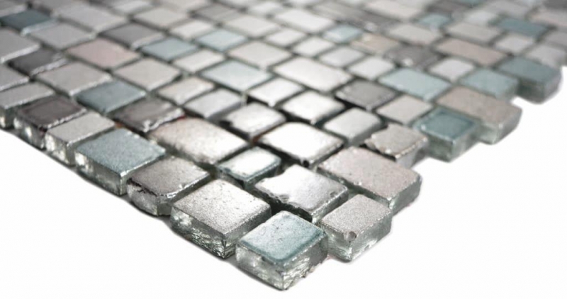 Hand pattern transparent crystal mosaic glass mosaic gray beige wall tile backsplash kitchen bathroom MOS85-0212_m
