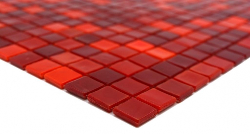 Hand sample glass glass mosaic red wall tile backsplash kitchen bathroom MOS58-0009_m