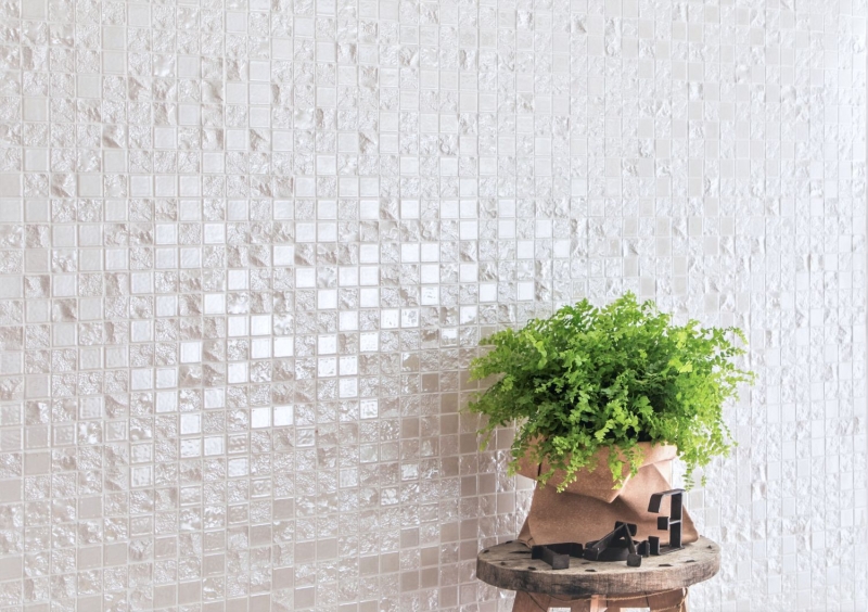 Hand sample ceramic mosaic Baku white mosaic tile wall tile backsplash kitchen bathroom MOS14-0001_m