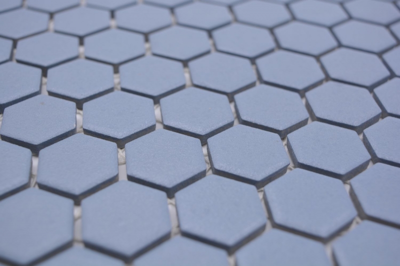 Hand pattern ceramic mosaic hexagon blue-green R10B shower tray floor tile mosaic tile kitchen bathroom floor MOS11H-0405-R10_m