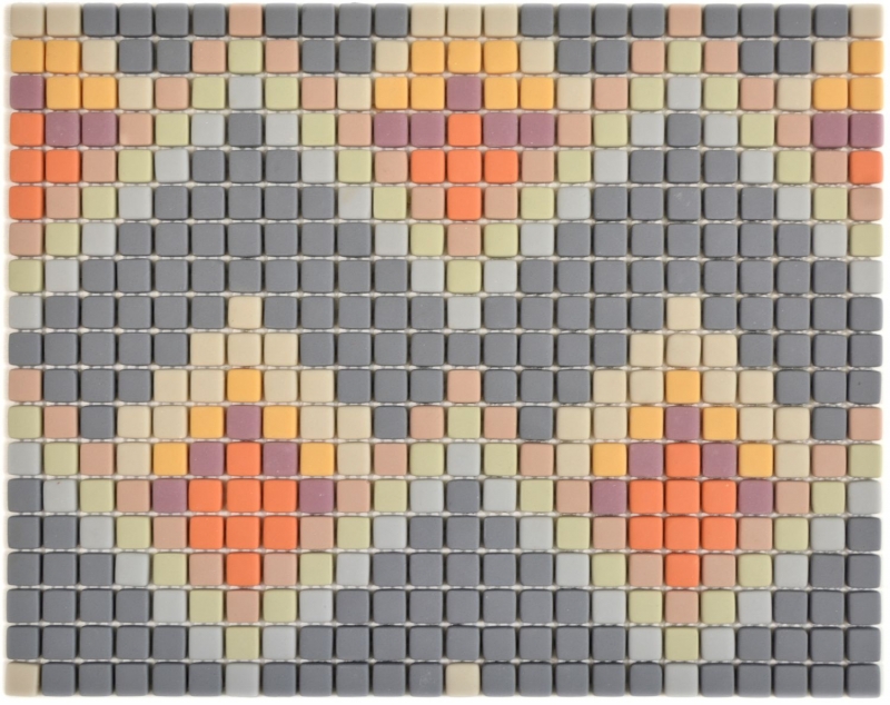 Hand sample GLASS mosaic Roma light gray matt mosaic tile wall tile backsplash kitchen bathroom MOS140-RO4_m