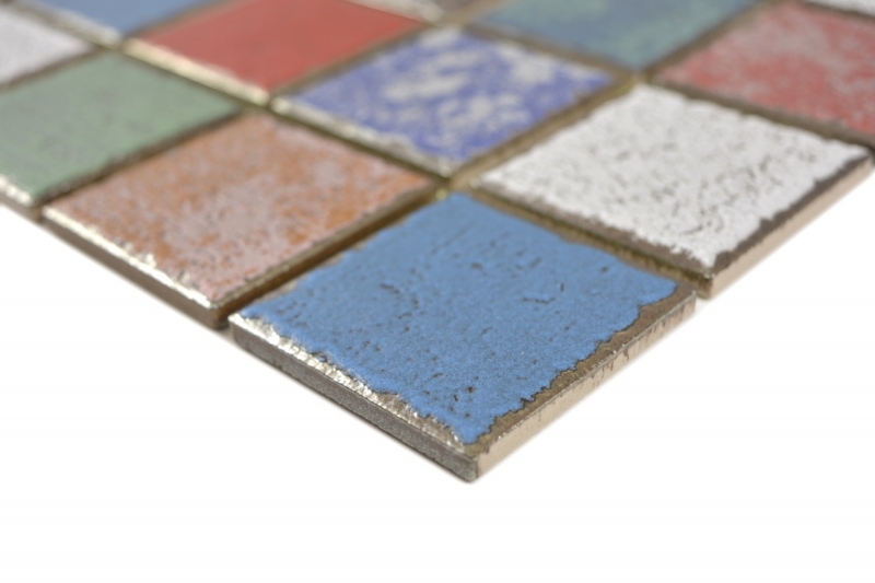 Hand pattern ceramic mosaic vintage retro used look mosaic tile wall tile backsplash kitchen bathroom MOS24-1234_m