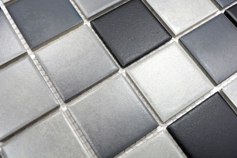 Hand-painted mosaic tile ceramic GRAY MIX SLIPPROOF SLIPPROOF MOS16-2211-R10_m