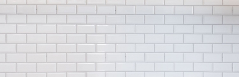 Metro Subway mosaic tiles ceramic WHITE tile backsplash kitchen wall MOS26M-0101_f | 10 mosaic mats