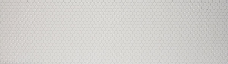 Mosaic tiles ceramic hexagon white glossy tile backsplash kitchen MOS11A-0102_f | 10 mosaic mats