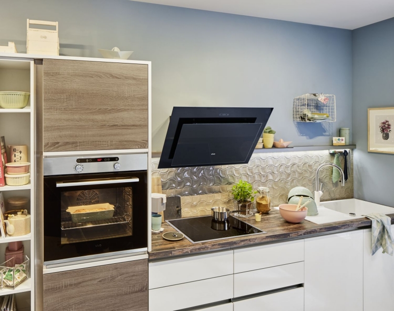Mosaic tile ceramic gray fan stone gray glossy kitchen splashback MOS13-FS02_f | 10 mosaic mats
