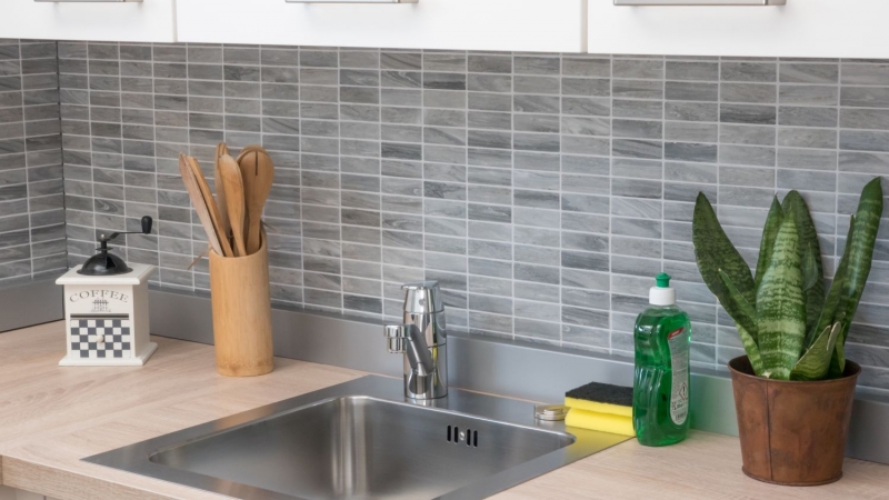 Mosaic tile ceramic rods stone look gray wall tile bathroom tile MOS24-STSO23_f | 10 mosaic mats