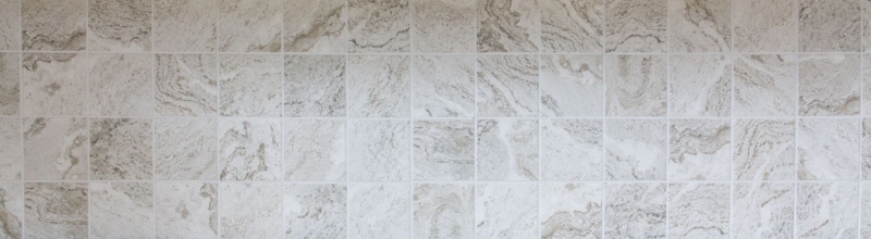 Mosaic tile ceramic stone effect texture light gray tile backsplash kitchen MOS22-HWA9LG_f | 10 mosaic mats