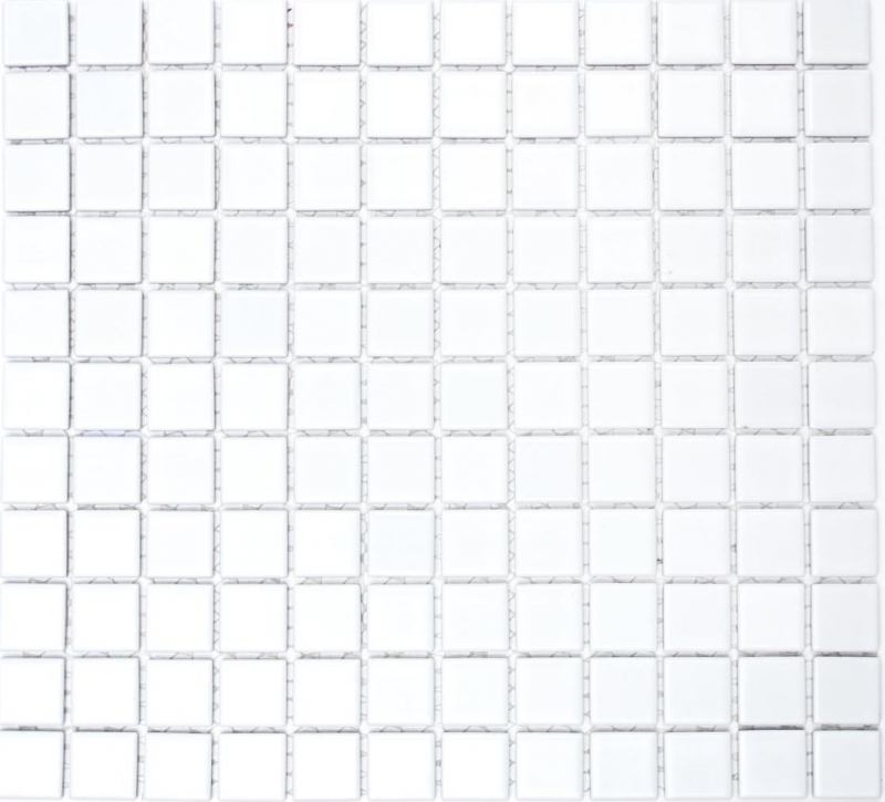 Mosaic tile ceramic WHITE GLOSSY wall tile backsplash kitchen backsplash MOS18-0102_f