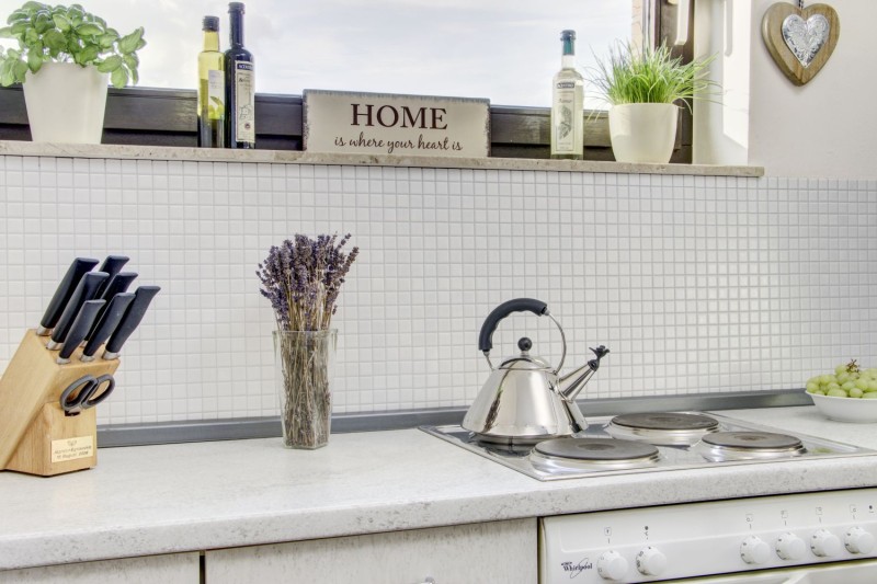 Ceramic mosaic WHITE MATT shower splashback bathroom tile kitchen splashback MOS18D-0111_f