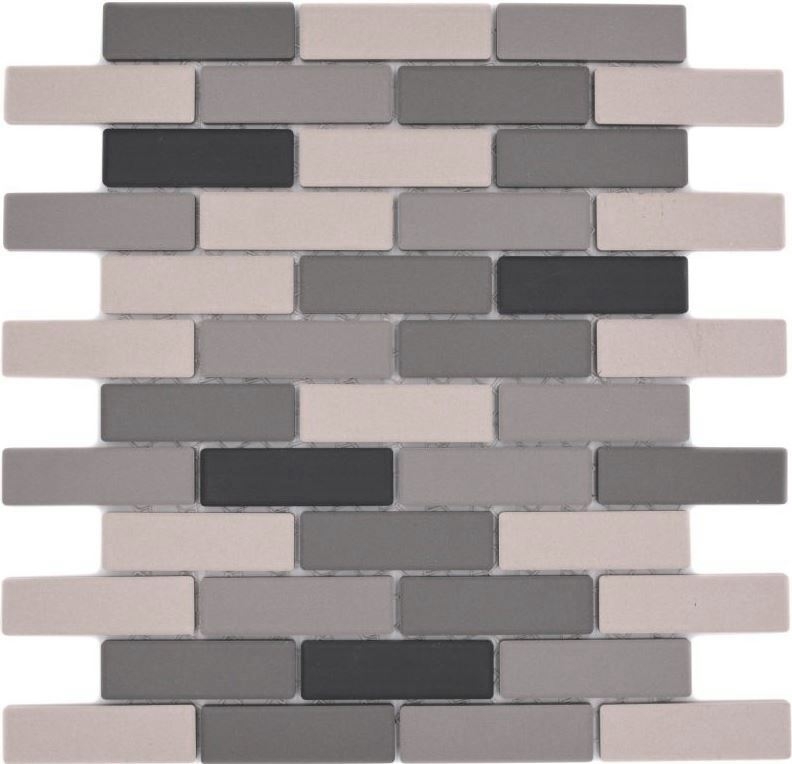 Mosaic tile ceramic light beige gray brick unglazed shower tray floor tile MOS26-0206-R10_f