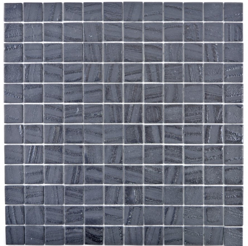 Mosaic tile ECO GLAS black anthracite MOS360-03_f | 10 mosaic mats
