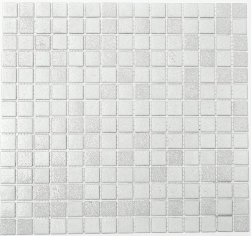 Mosaic tile glass white wall tile bathroom tile shower splashback tile mirror MOS52-0103_f | 10 mosaic mats