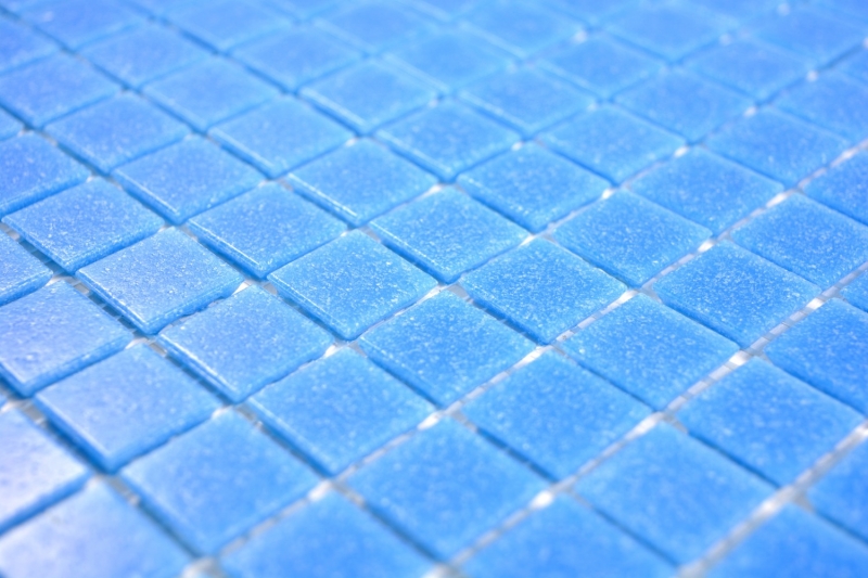 Mosaic tile glass blue wall tile bathroom tile shower splashback tile backsplash MOS200-A14-N_f | 10 mosaic mats
