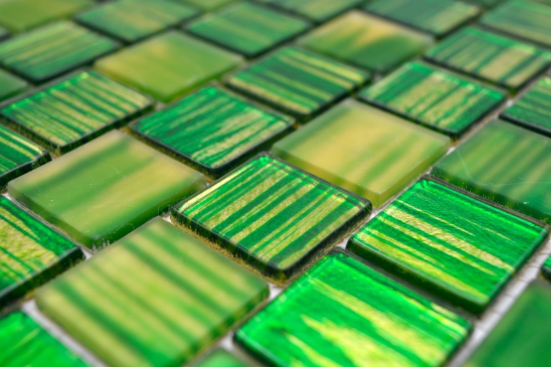 Mosaic tile Translucent glass mosaic Crystal frosted glass green clear matt frosted MOS68-CF43 10 mats