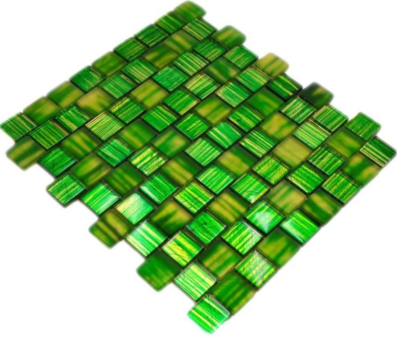 Mosaic tile Translucent glass mosaic Crystal frosted glass green clear matt frosted MOS78-CF83_f