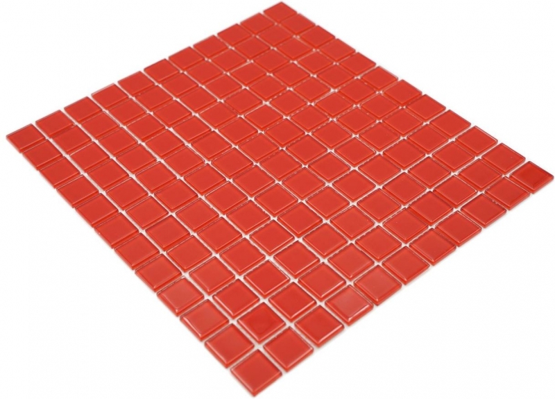Mosaic tile Translucent red Glass mosaic Crystal red BATH WC Kitchen WALL MOS60-0904_f | 10 mosaic mats