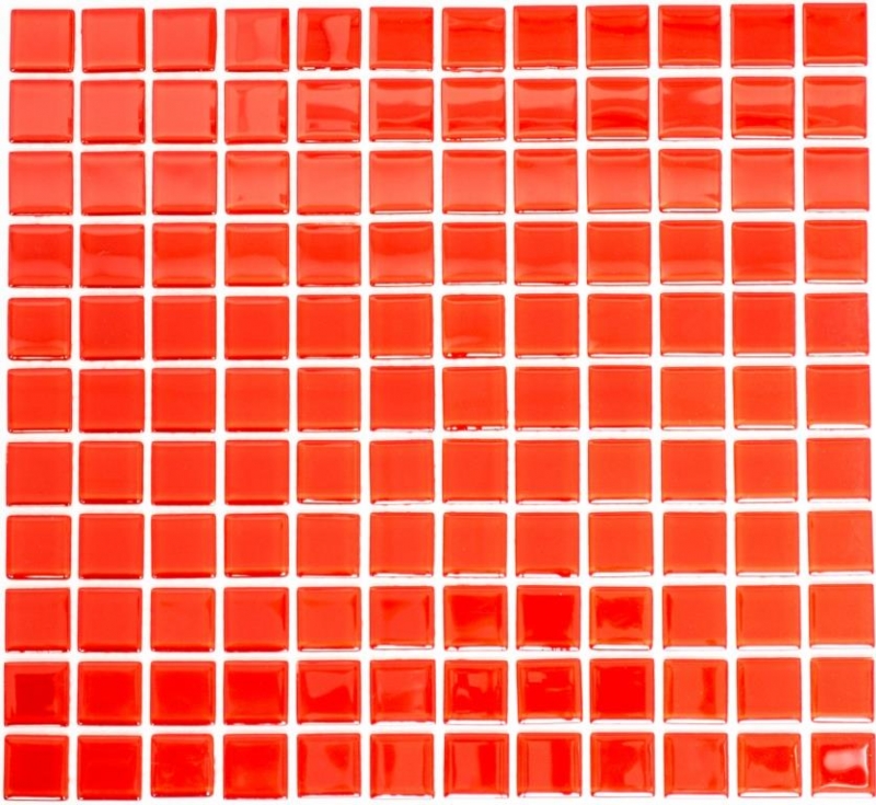 Mosaic tile Translucent red Glass mosaic Crystal red BATH WC Kitchen WALL MOS60-0904_f | 10 mosaic mats