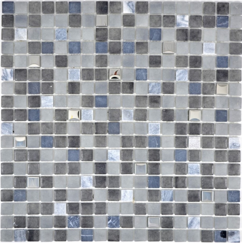 Mosaic tile translucent stone black NERO BAD WC kitchen WALL MOS91-0334_f | 10 mosaic mats