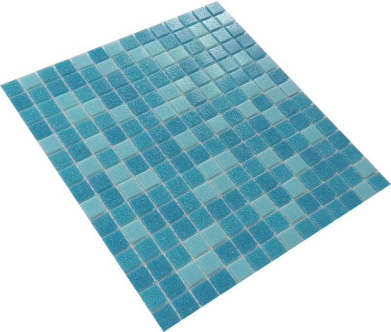 Swimming pool mosaic Pool mosaic action blue light blue mix paper-bonded MOS52-0402_Paper