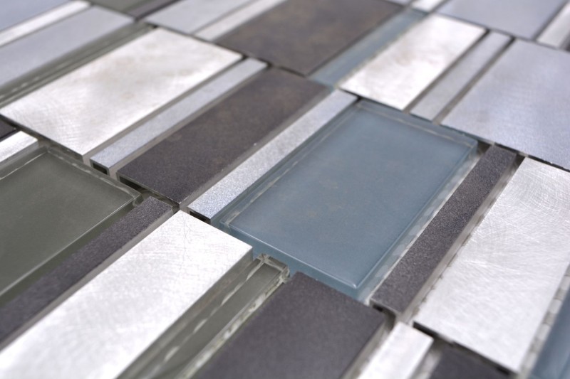 Mosaic back panel aluminum aluminum glass mosaic brown MOS49-0205_f