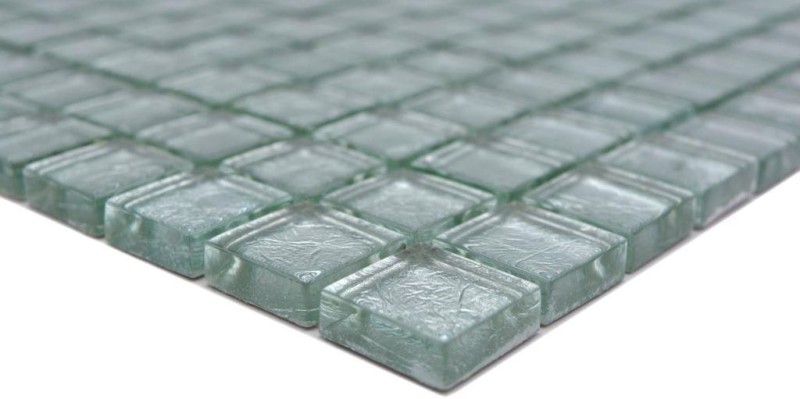 Mosaic rear wall glass mosaic silver structure MOS123-8SB16_f