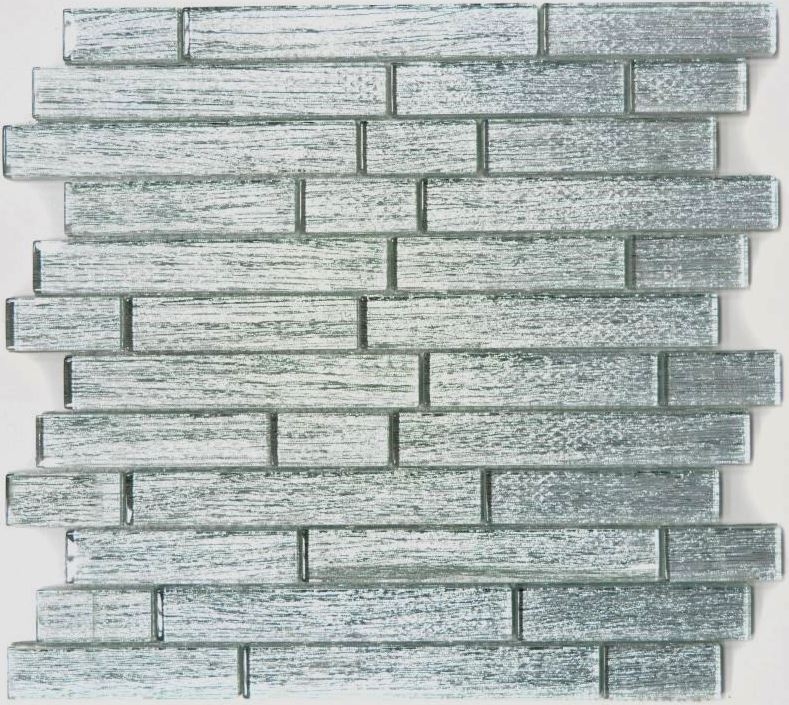 Mosaic rear wall Translucent composite glass mosaic Crystal Chic silver MOS86-8CSV_f