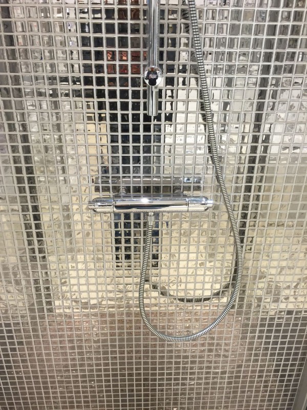 Mosaic back panel Translucent glass mosaic Crystal silver BATH WC Kitchen WALL MOS60-0206_f